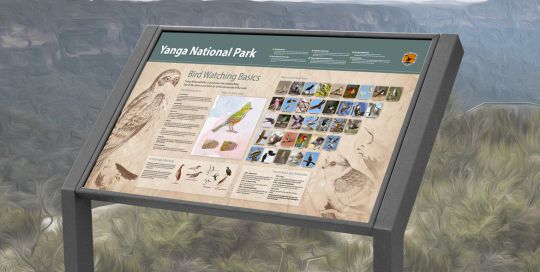 interpretive signage
